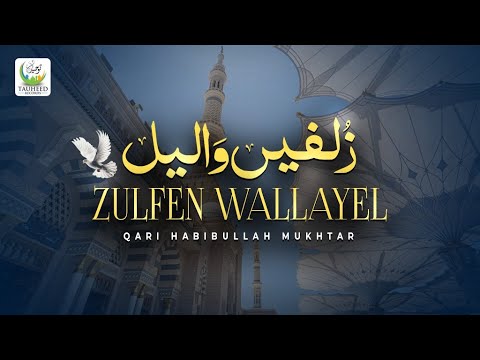 Zulfen Wallayel | Beautiful Kalam By Qari Habibullah Mukhtar | Lyrical Video | Tauheed Islamic