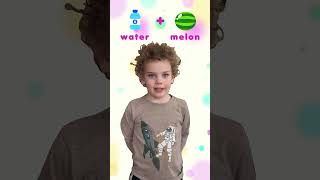 💧🍉 Water + Melon = Watermelon! #compoundwords #kidslearning #lingokids