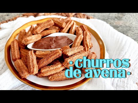 CHURROS DE AVENA EN AIR FRYER (saludables & fáciles)