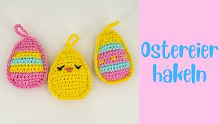 Ostereier Häkeln | einfach | 🐰 - Häkelanleitung by justMiko