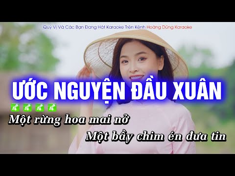 Karaoke Ước Nguyện Đầu Xuân Tone Nam EDM Cực Bốc, Hát Cực Đã | Hoàng Dũng Karaoke