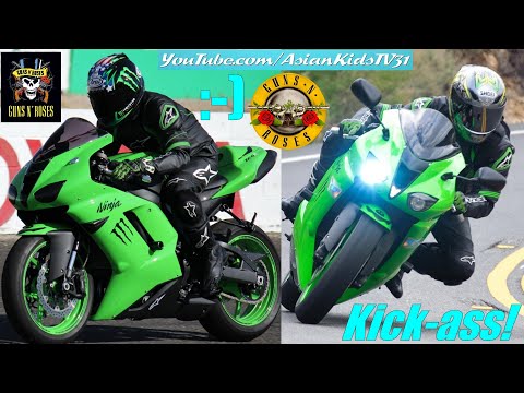 Guns N Roses' Locomotive: Riding my Kawasaki NINJA, Ducati and Yamaha Sportbikes. Riding a Scooter!