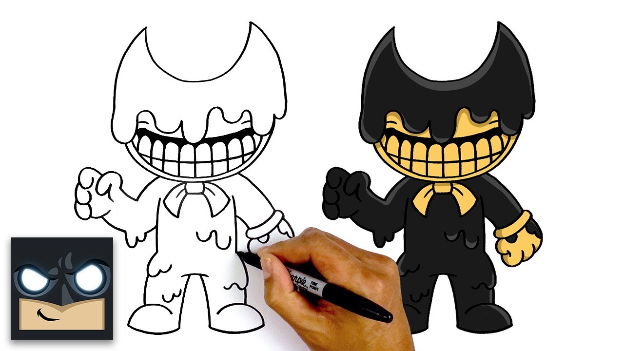 How To Draw Bendy - Bendy and the Dark Revival