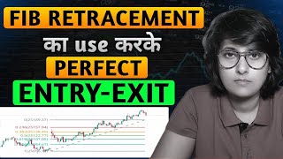 FIB RETRACEMENT  का USE करके PERFECT ENTRY EXIT STOPLOSS STRATEGY।।OPTION TRADING IN STOCK MARKET