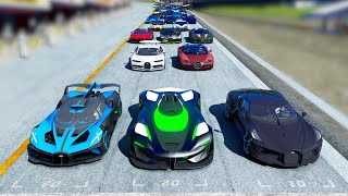5 Million HP SRT Tomahawk Alien Engine vs All Bugatti Hypercars at Special Stage Route X