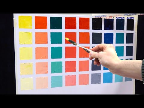 How to get 45 NEW colors from 3 paints? #colormix #oilcolors