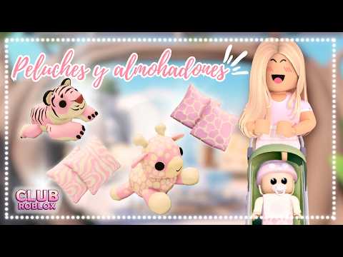 💖 Tu casa más linda con estos ALMOHADONES y PELUCHES 💖  Club Roblox RP