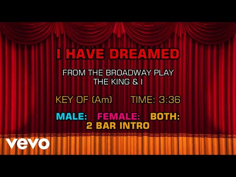 The King & I – I Have Dreamed (Karaoke)