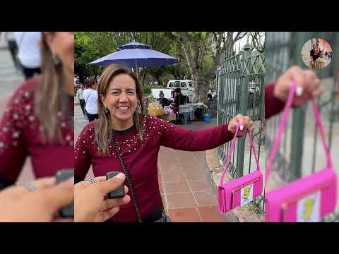 😏✌️Millonario, Regala Carteras a las princesas en la calle si adivinan el numero del 1 al 10👜