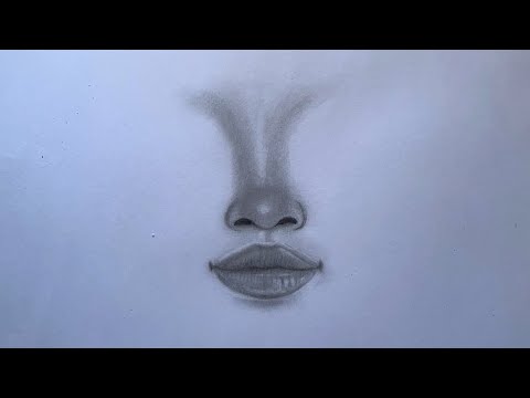 How to Draw a Nose/Lips For Beginners