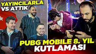 YOUTUBERLARLA BULUŞUP YÜZ YÜZE VS ATTIK!! 😱 PUBG MOBILE 8. YIL ÖZEL KUTLAMASI!!