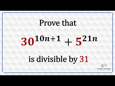 Prove 30^(10n+1)  + 5^21n is divisible by 31