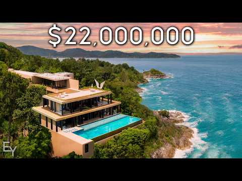 Touring a $22,000,000 Stunning Cliffside Mansion Overlooking the Indian Ocean!