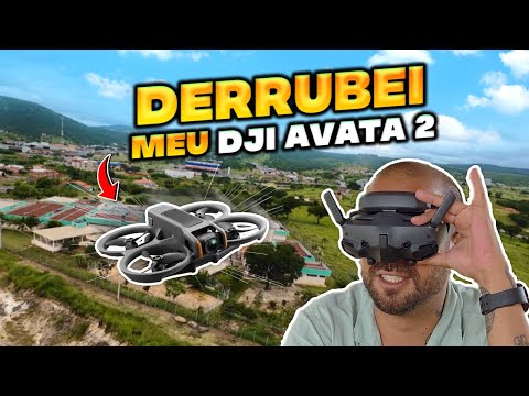 DERRUBEI meu DJI AVATA 2 no ROLÊ 🥲