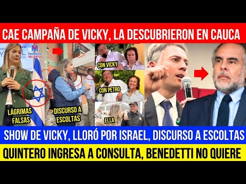 LA MASCARA DE VICKY ¡LA PILLARON!.DISCURSO FUE A ESCOLTAS Y LAGRIMAS ISRAEL.QUINTERO FUERTE EN PACTO