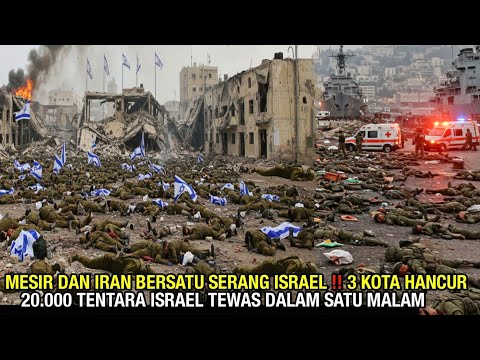 MESIR DAN IRAN BERSATU‼️RATAKAN 3 KOTA DI ISRAEL & TEWASKAN 20.000 TENTARA IDF DALAM SATU MALAM 