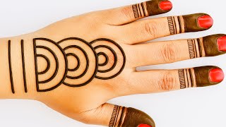 Rakhi-Teej Special Back hand Mehndi design |Simple Stylish Mehndi design | Easy Simple Mehndi Trick 