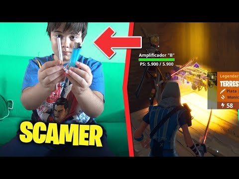 SCAMER se graba FUMANDO para RECUPERAR sus cosas! *SU MADRE LE PEGA* Fortnite