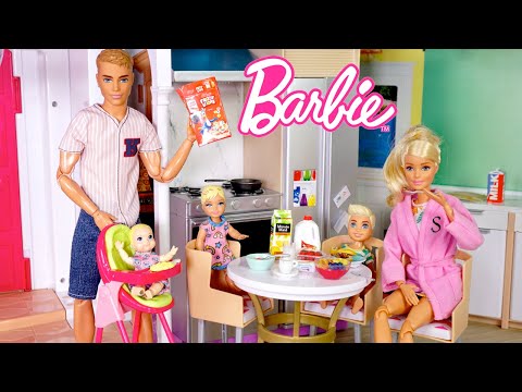 Barbie & Ken Doll Family Morning Routine Weekend Adventure