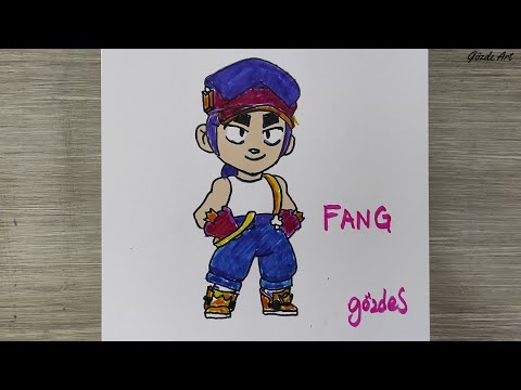 New brawler fang çizimi || Kolay Karakter Çizimi || How to draw Fang