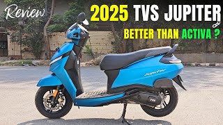 2025 TVS Jupiter Smart Xonnect Alloy Top Variant Walkaround Review | Better Than Honda Activa
