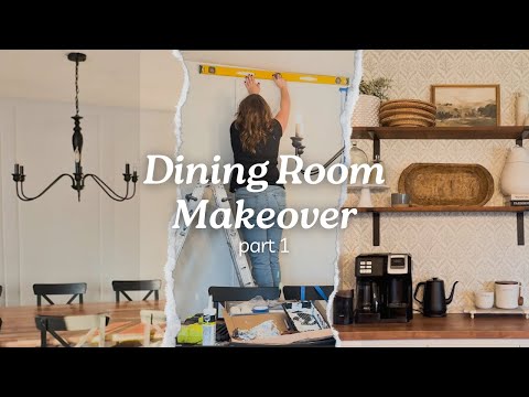 DIY Dining Room Makeover Part 1: The Transformation Begins! 🤩