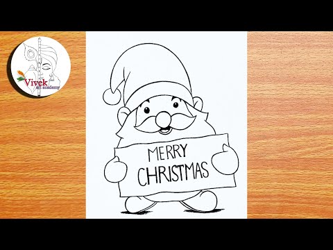 Beautiful Santa Claus Drawing | Easy Drawing | Merry Christmas 2024 Drawing