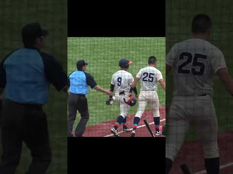 早よいけ！声援に応えてたら…球審に怒られる　#大学野球 #大学野球選手権 #死球 #福井工業大学 #野球 #敦賀気比