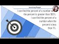 Finding Percentages for Numbers Beyond 100 and Below 1