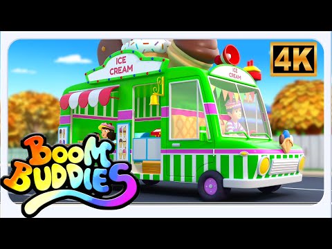 Boom Buddies ล้อบนรถไอศกรีม | เพลงรถสนุกๆ สำหรับเด็ก