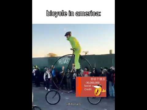 bicycle in ๐บ๐ธ vs bicycle in ๐จ๐ณ #meme #socialcreditmeme #shorts #funny #shortsvideo #chinavsusa
