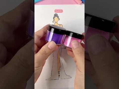 Dress Painting with glitter #shorts #satisfying #shortfeed #viral