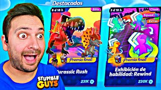 🦕 JURASSIC WORLD ya está en STUMBLE GUYS!! 🦖 EVENTOS NUEVOS y SKINS GRATIS!