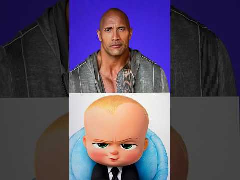 turning ✨ The Rock into ✨ the BOSS BABY ✨ and he looks so CUTE 🥰 #shorts