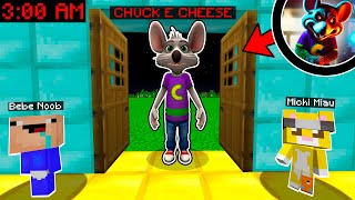 ¡NUNCA le abras la PUERTA al RATÓN de CHUCK E CHEESE a las 3 AM en Minecraft!