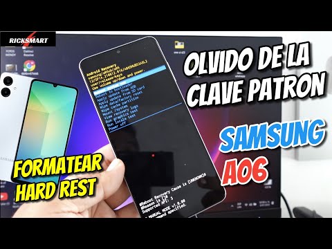Se me olvido la Clave Como Formatear Samsung Galaxy A06 Hard Reset Modo Recovery