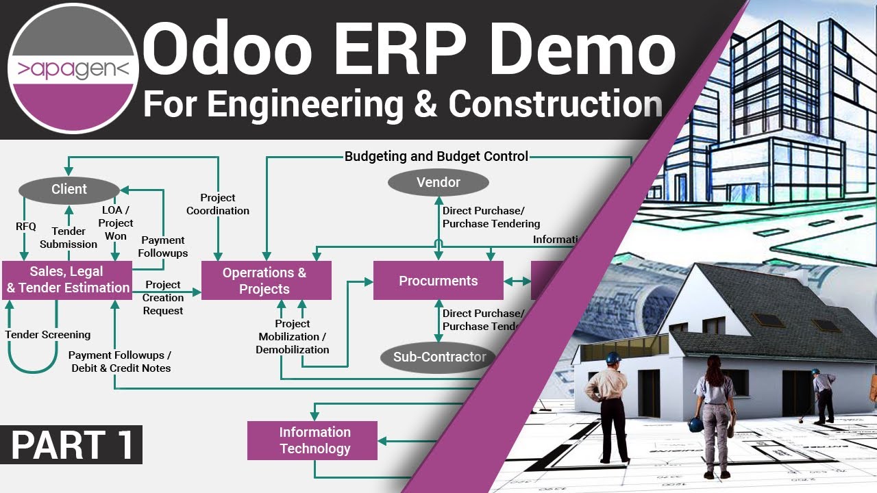 Odoo ERP for Engineering and Construction Companies - Part 1 | Apagen Solutions Pvt Ltd (Odoo Demo ) | 5/15/2020

Part 1 - https://www.youtube.com/watch?v=pow45p1E0ec Part 2 - https://www.youtube.com/watch?v=76W49UHoFIU Part 3 ...