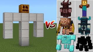 Mutant Iron Golem Vs Minecraft Mobs