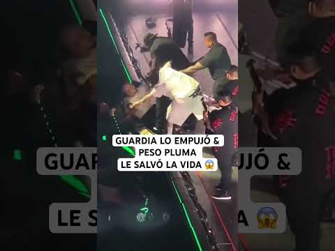 PESO PLUMA LE SALVÓ LA VIDA A UN FAN 😳😱