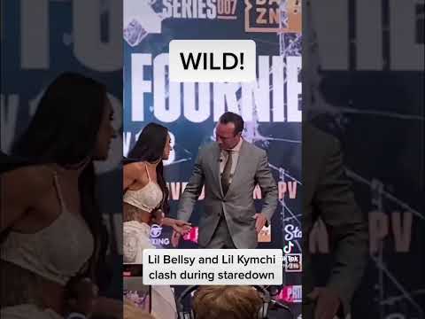 Lil Bellsy and Lil Kymchi CLASH during their staredown #ksi #shorts