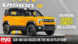 Mahindra Vision S Concept walkaround | Sub 4-m SUV with big ambitions | evo India