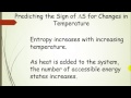 Entropy and Thermodynamics Concepts