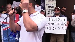 HUNDREDS OF AUSSIES RALLY FOR TOMMY ROBINSON