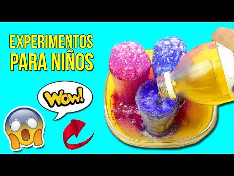 💦 8 EXPERIMENTOS DIVERTIDOS para NIÑOS * 💦Experimentos Caseros Fáciles de Física y Química
