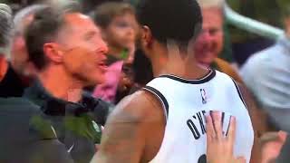 Steve Nash ejected from game after arguing a no call on Patty Mills. Mets vs Bucks highlights