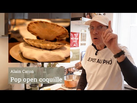 De pop-open coquille van Alain Caron