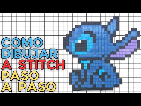Cómo Dibujar a Stitch en 8 bits o Pixel Art! TUTORIAL PASO A PASO
