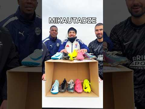 Crampons Challenge avec Georges Mikautadze 👀👟 #football #challenge #funny #ol #mikautadze