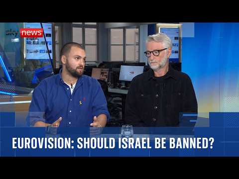 YouTube video thumbnail: Musician Billy Bragg and Journalist Josh Kaplan Debate Proposed Israeli Eurovision ban
