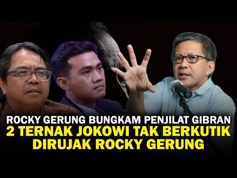 SANGAR ! ROCKY GERUNG HAJAR  TERNAK JOKOWI SAMPAI TAK BERKUTIK !